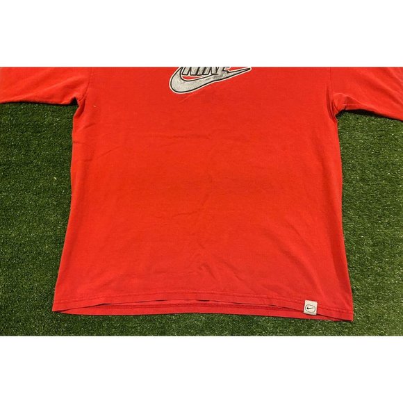 Vintage 90s Nike Air Just Do It center swoosh long sleeve t-shirt XL red - Picture 6 of 15